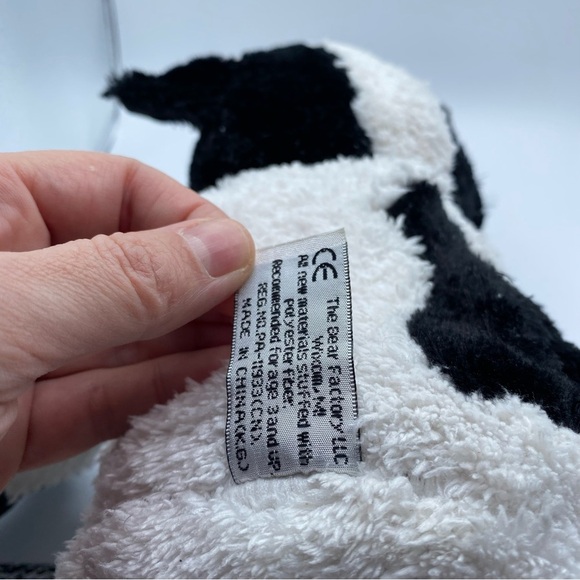 The Bear Factory 2001 Vintage Cow Plush Stuffed Animal Pouch For Scent Lovey - Picture 7 of 8